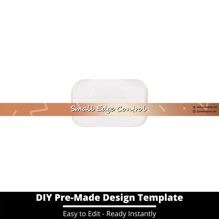 Small Edge Control Side Label Template 219