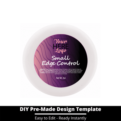 Small Edge Control Top Label Template 1