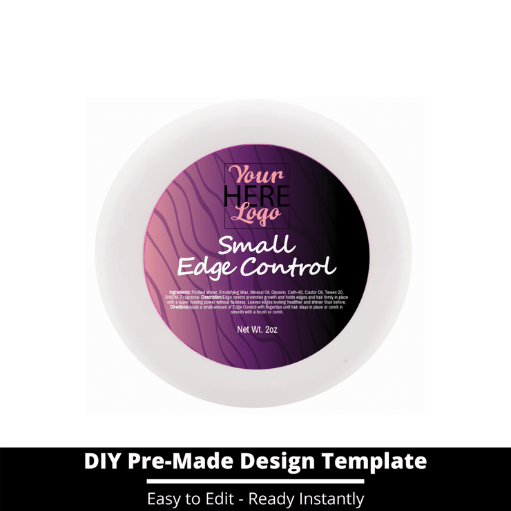 Small Edge Control Top Label Template 1
