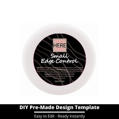 Small Edge Control Top Label Template 6