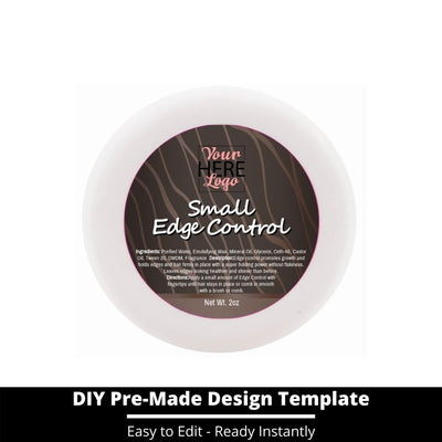 Small Edge Control Top Label Template 8