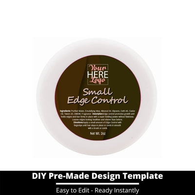 Small Edge Control Top Label Template 9