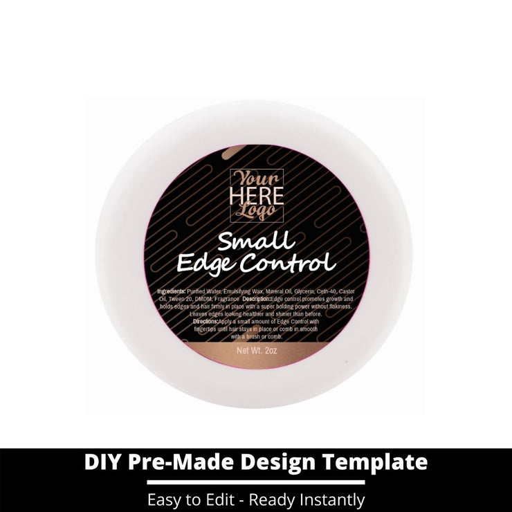 Small Edge Control Top Label Template 10
