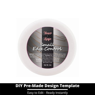 Small Edge Control Top Label Template 16