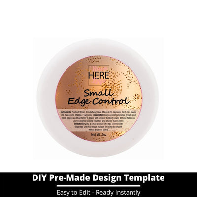 Small Edge Control Top Label Template 24