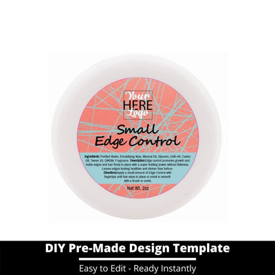 Small Edge Control Top Label Template 29