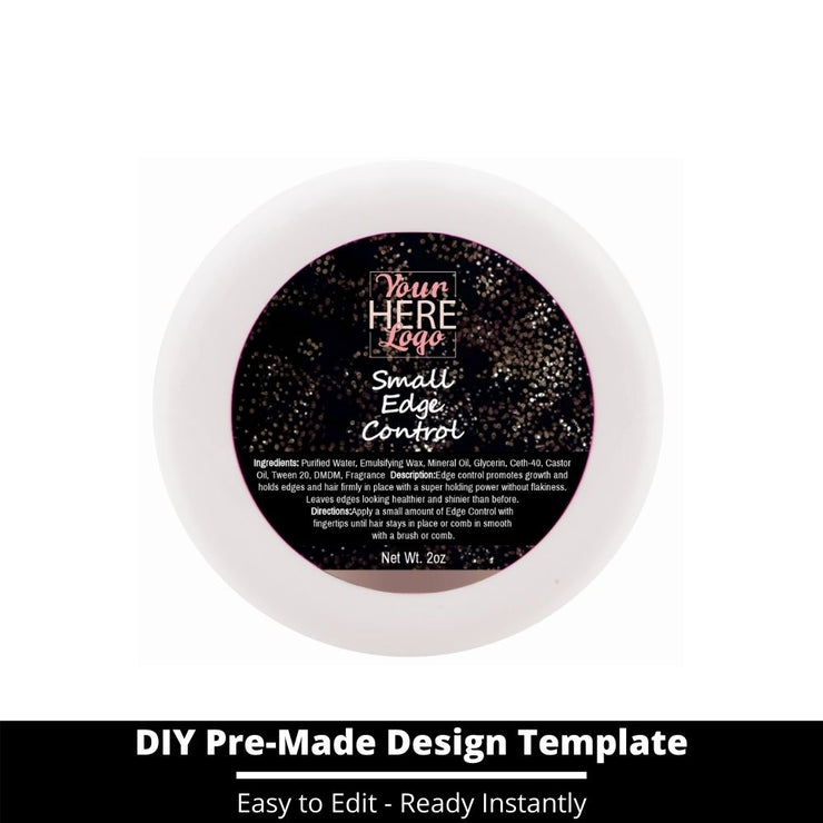Small Edge Control Top Label Template 34