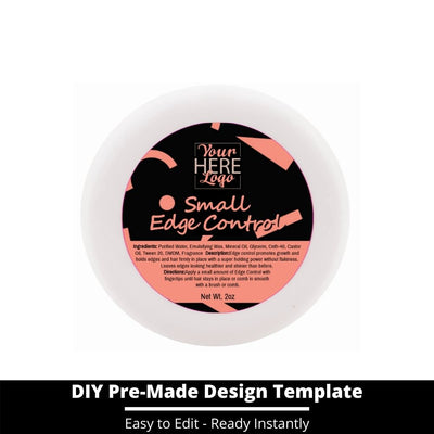 Small Edge Control Top Label Template 39