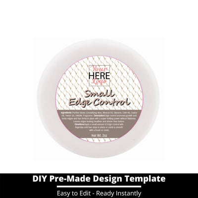 Small Edge Control Top Label Template 40