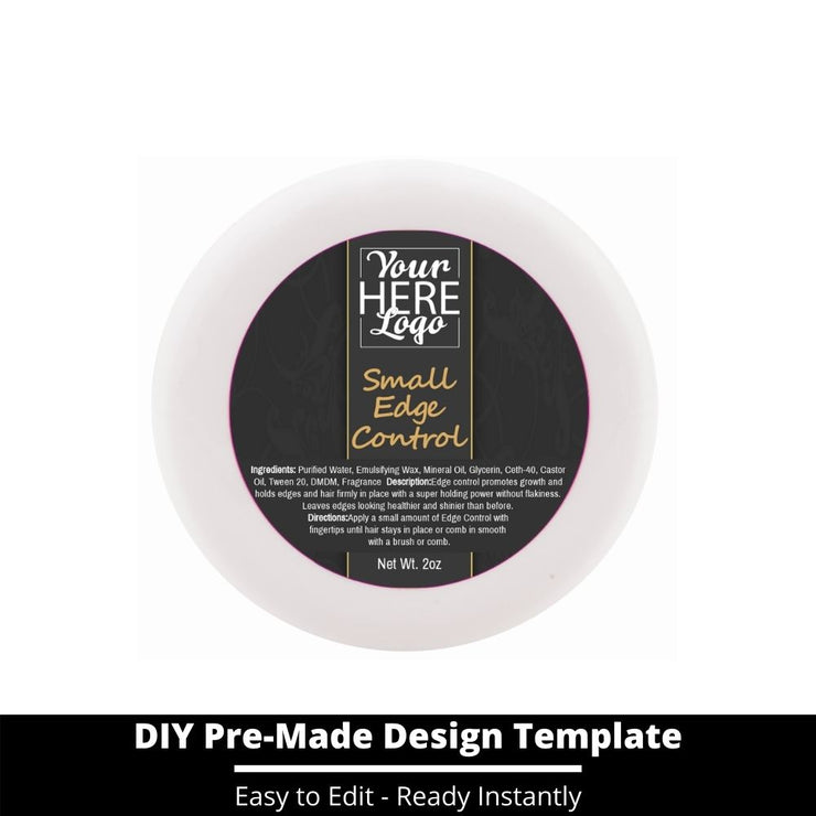 Small Edge Control Top Label Template 43