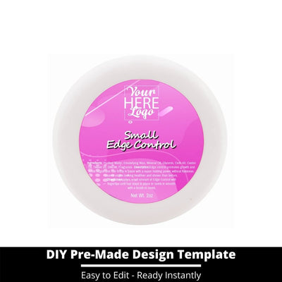 Small Edge Control Top Label Template 46