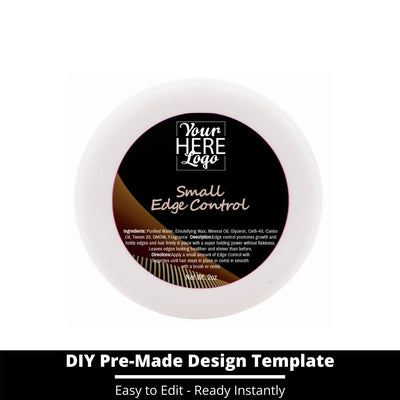Small Edge Control Top Label Template 48