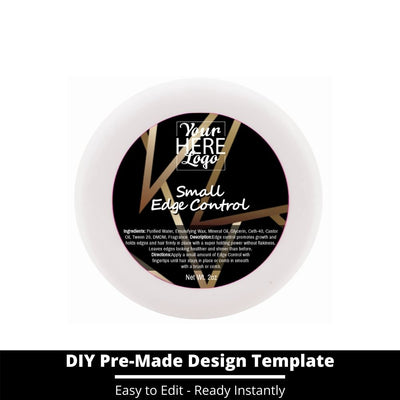 Small Edge Control Top Label Template 49