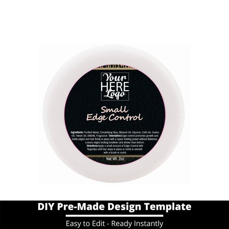 Small Edge Control Top Label Template 50