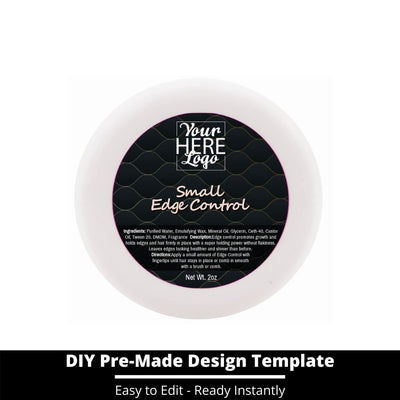 Small Edge Control Top Label Template 51