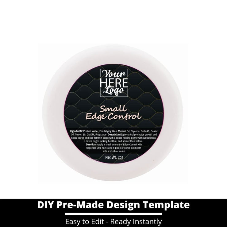 Small Edge Control Top Label Template 51