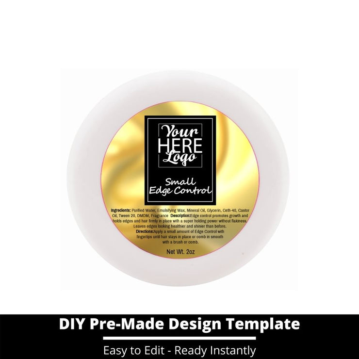 Small Edge Control Top Label Template 62
