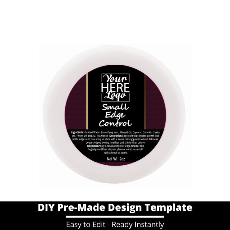 Small Edge Control Top Label Template 69