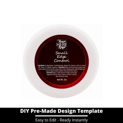 Small Edge Control Top Label Template 76