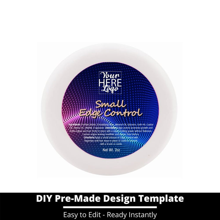 Small Edge Control Top Label Template 79