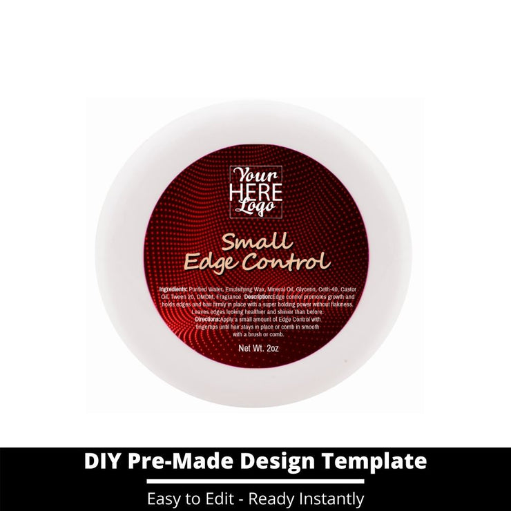 Small Edge Control Top Label Template 80