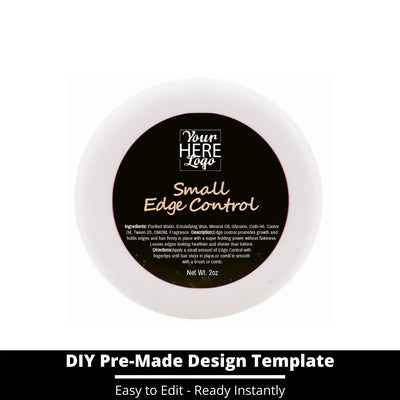 Small Edge Control Top Label Template 83