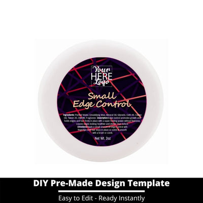 Small Edge Control Top Label Template 85