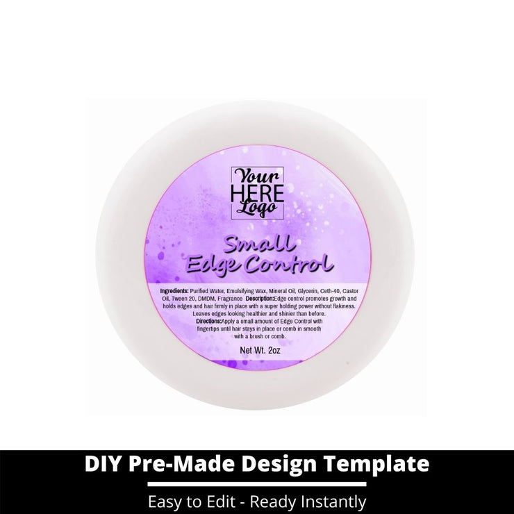 Small Edge Control Top Label Template 87