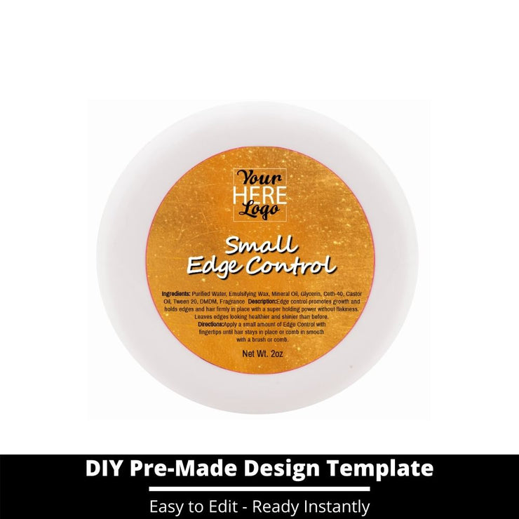 Small Edge Control Top Label Template 90