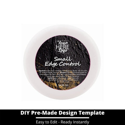 Small Edge Control Top Label Template 91