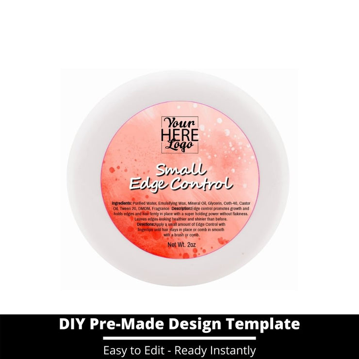 Small Edge Control Top Label Template 95