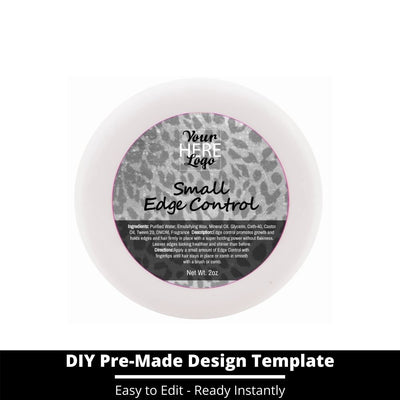 Small Edge Control Top Label Template 100