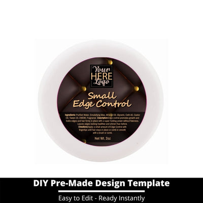 Small Edge Control Top Label Template 101