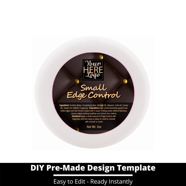 Small Edge Control Top Label Template 101