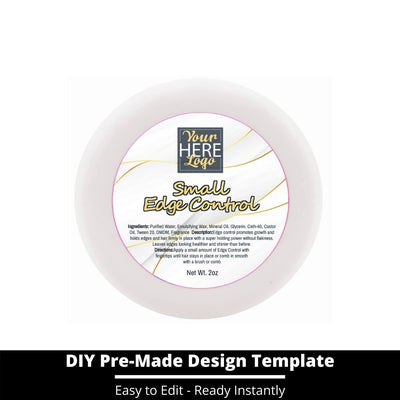 Small Edge Control Top Label Template 103