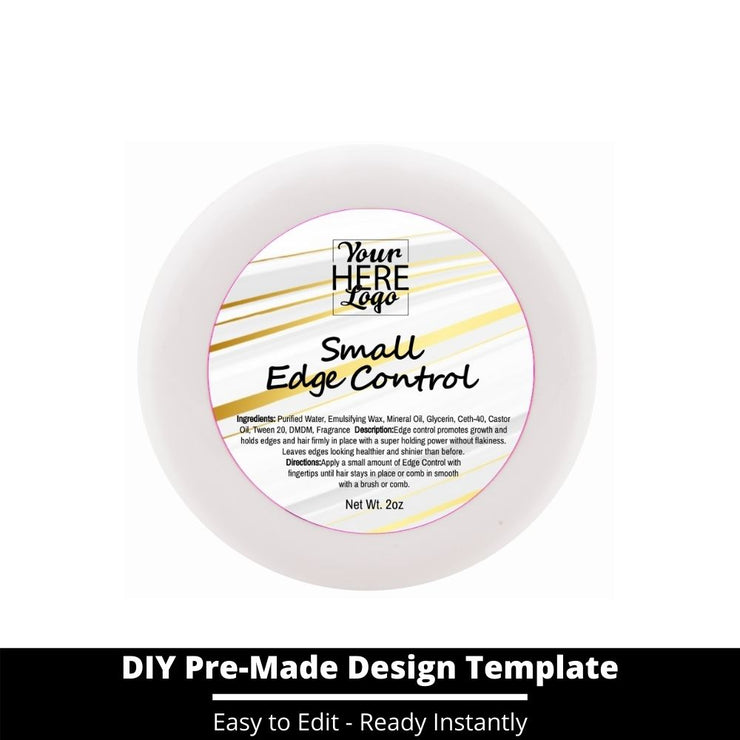 Small Edge Control Top Label Template 104