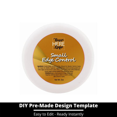 Small Edge Control Top Label Template 105
