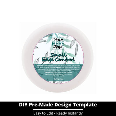 Small Edge Control Top Label Template 107