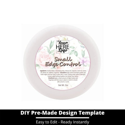 Small Edge Control Top Label Template 109