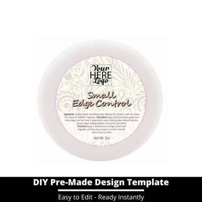 Small Edge Control Top Label Template 110