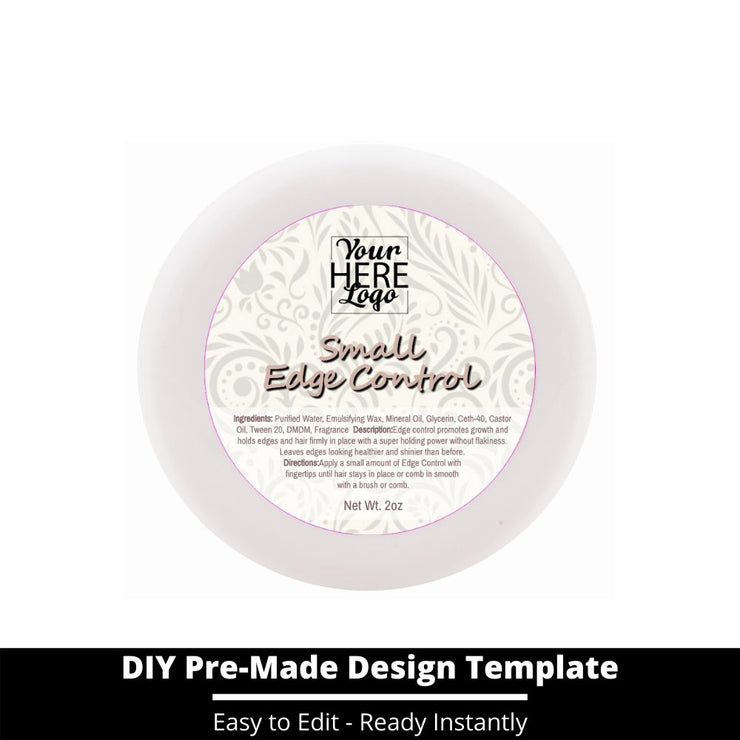 Small Edge Control Top Label Template 110
