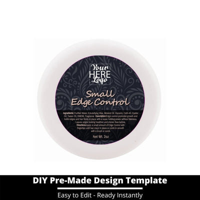 Small Edge Control Top Label Template 111