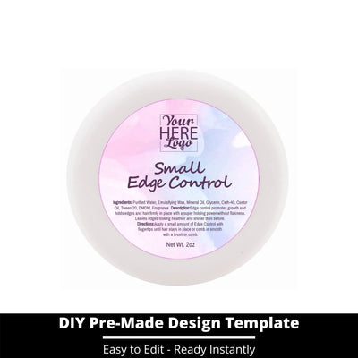 Small Edge Control Top Label Template 112