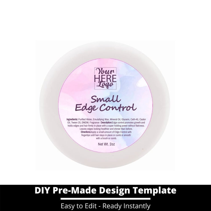 Small Edge Control Top Label Template 112