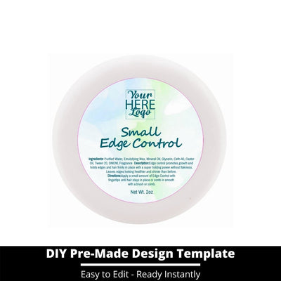 Small Edge Control Top Label Template 113