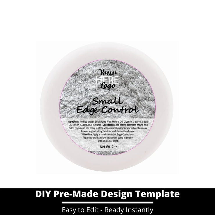 Small Edge Control Top Label Template 114