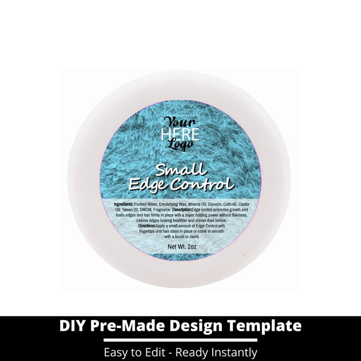 Small Edge Control Top Label Template 116