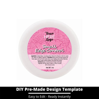 Small Edge Control Top Label Template 118