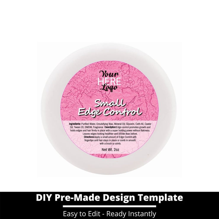 Small Edge Control Top Label Template 118