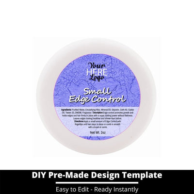 Small Edge Control Top Label Template 119